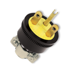 CLAVIJA CON TERMINAL DE POLO A TIERRA 15 A / 250 VAC